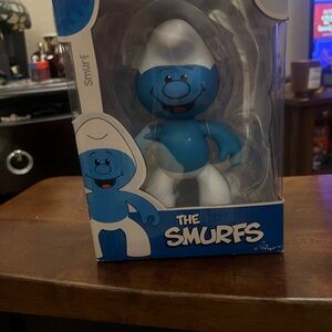 Smurf Figurine with White Hat